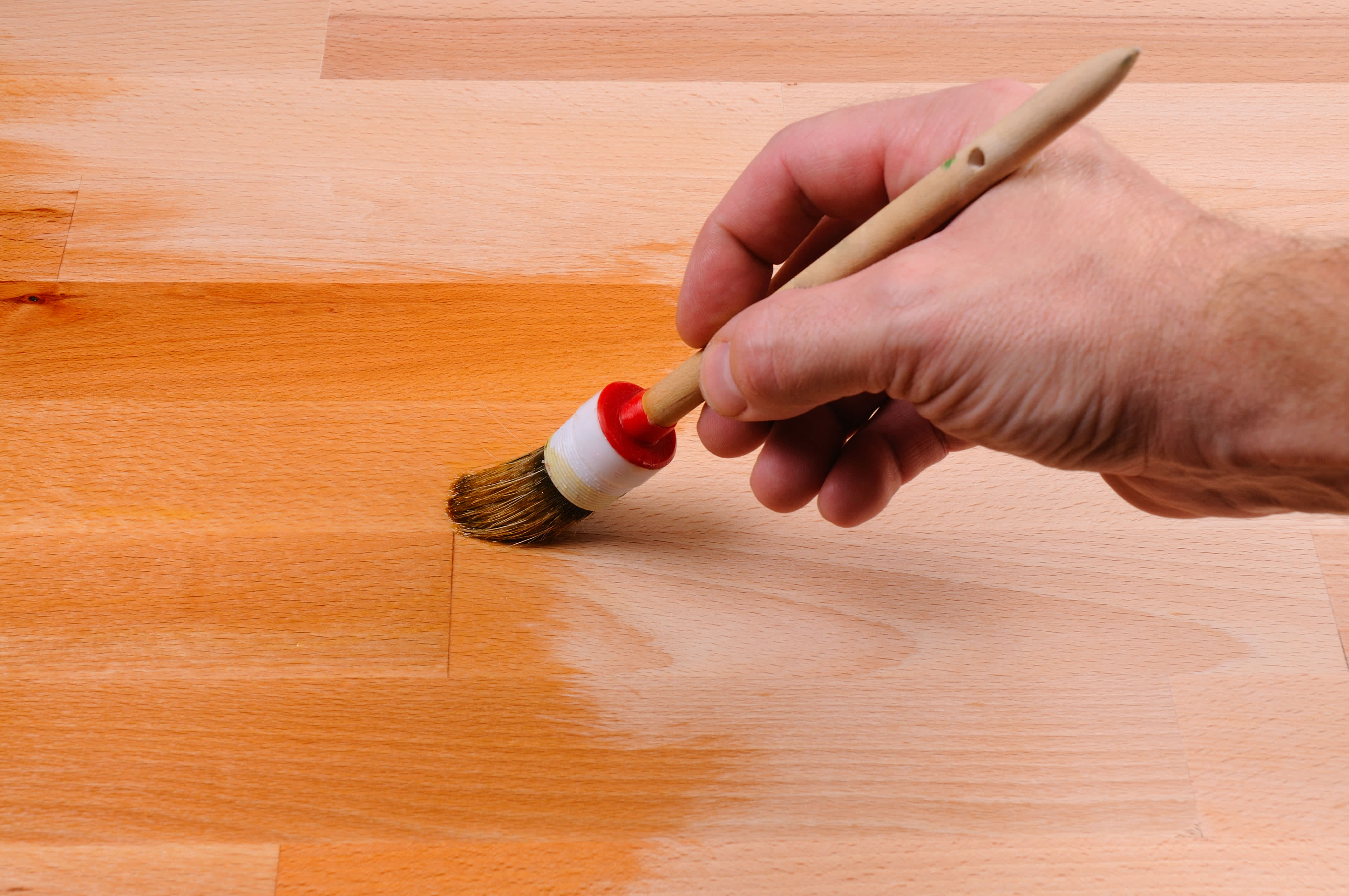 wood floor with tung oil