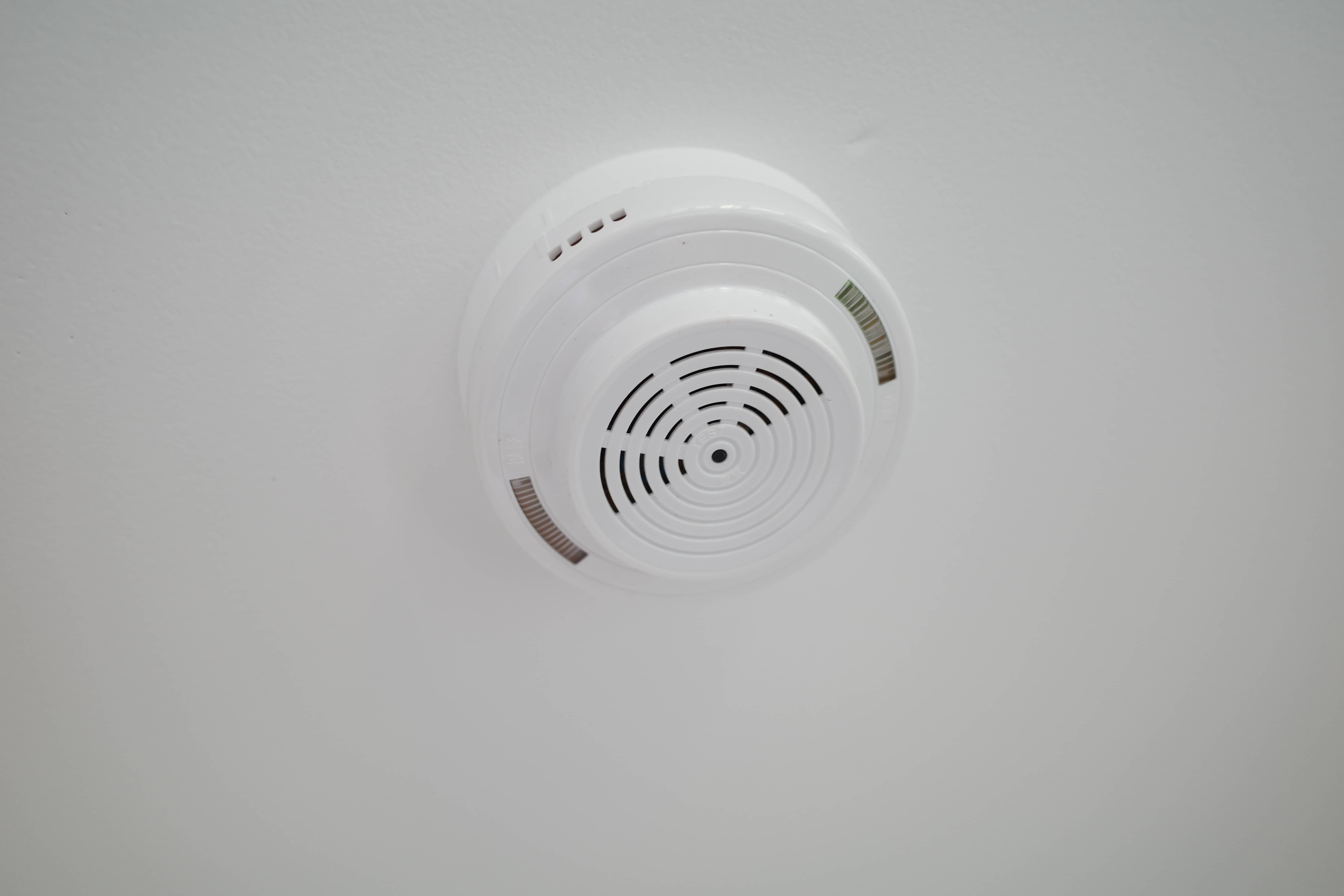 White smoke alarm