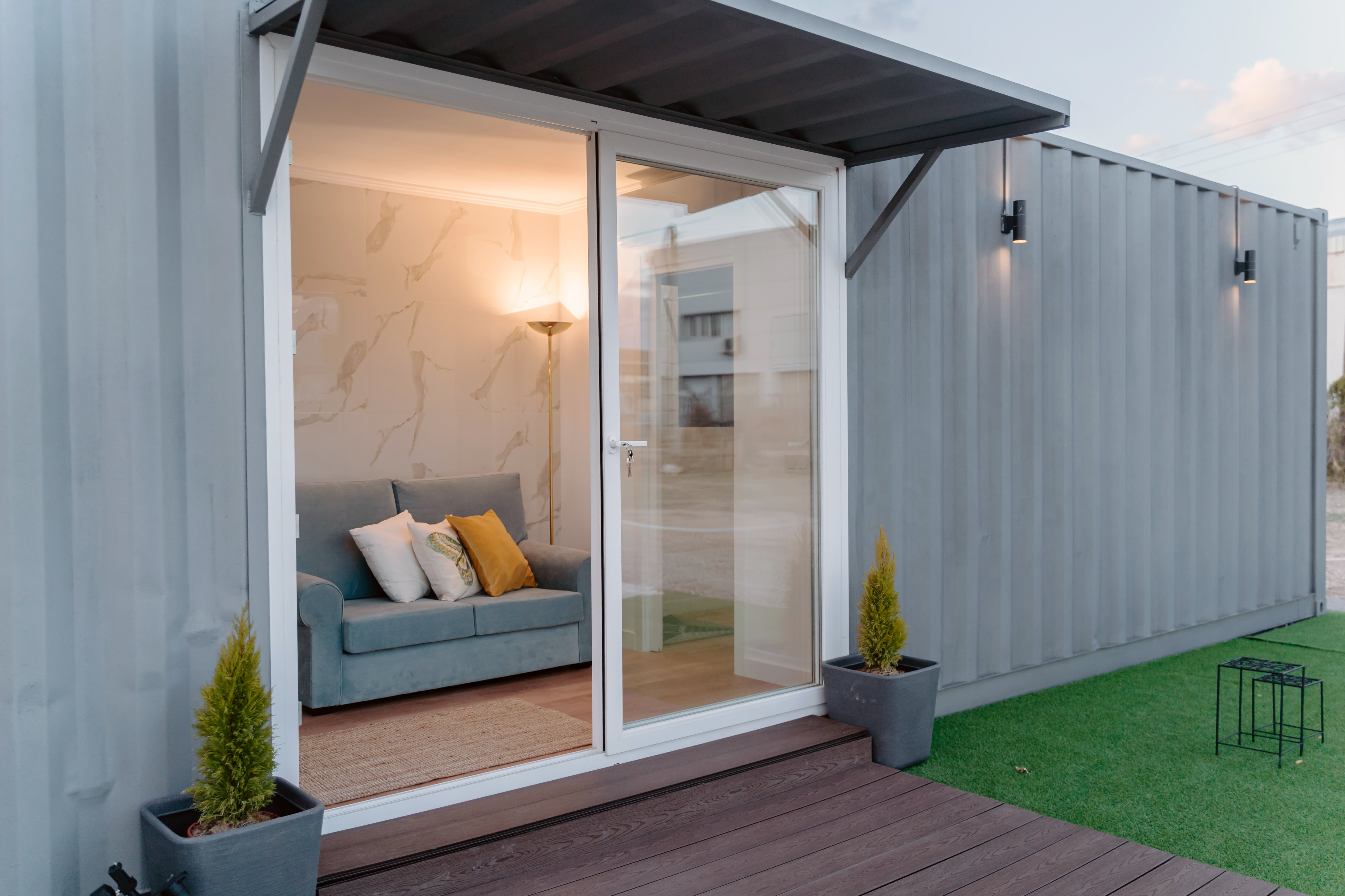 Interior of container home