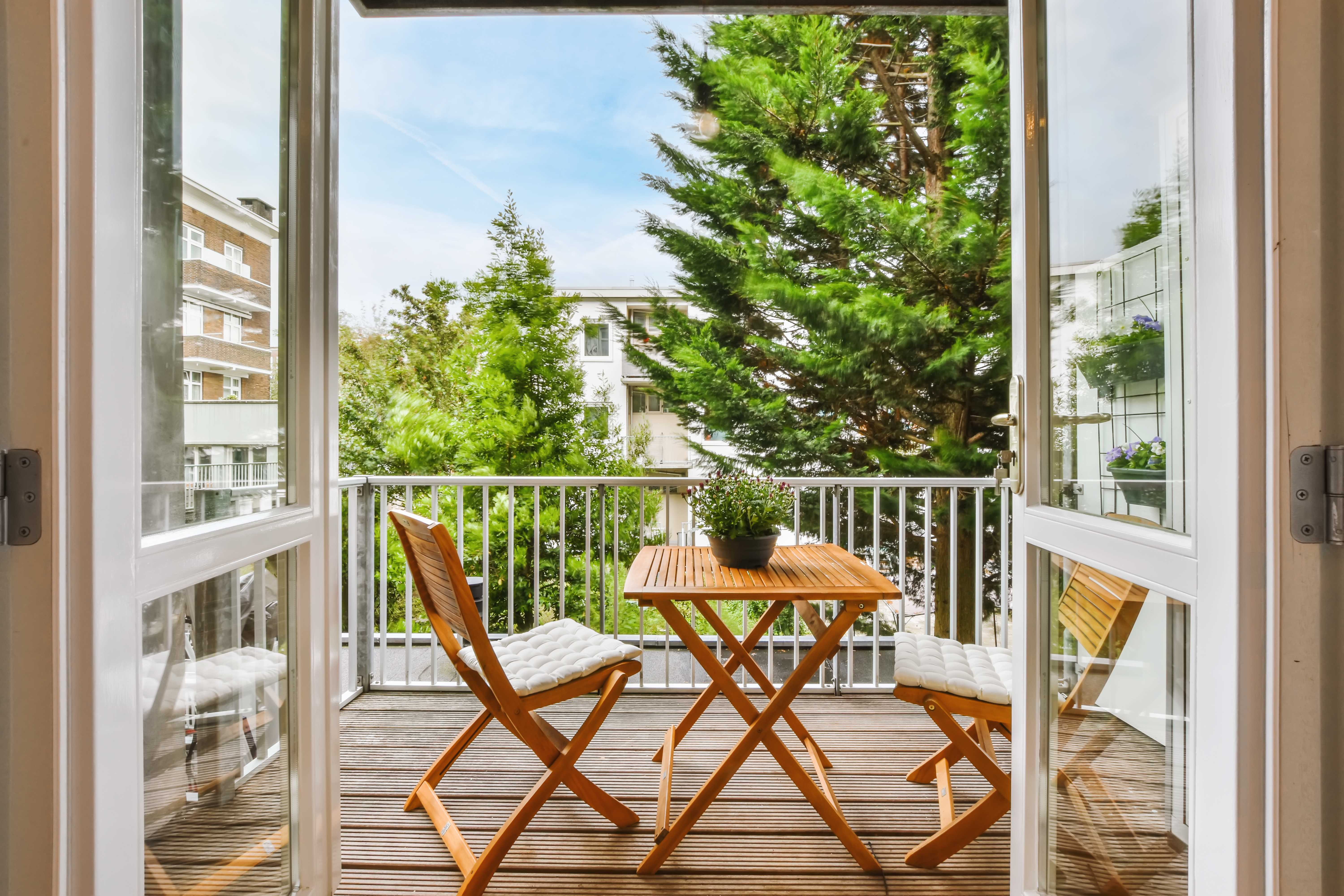 Tiny outdoor balcony