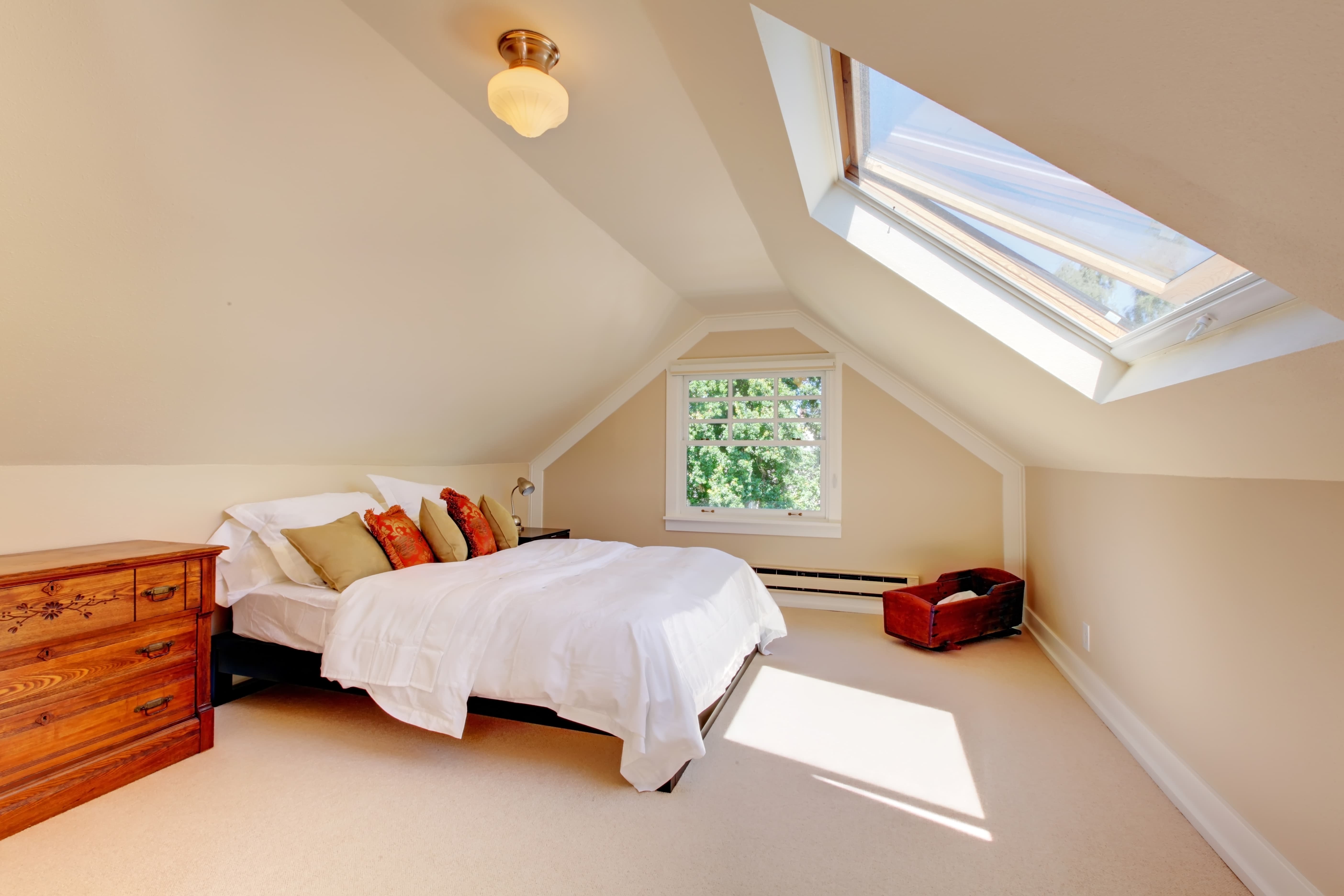 attic modern bedroom