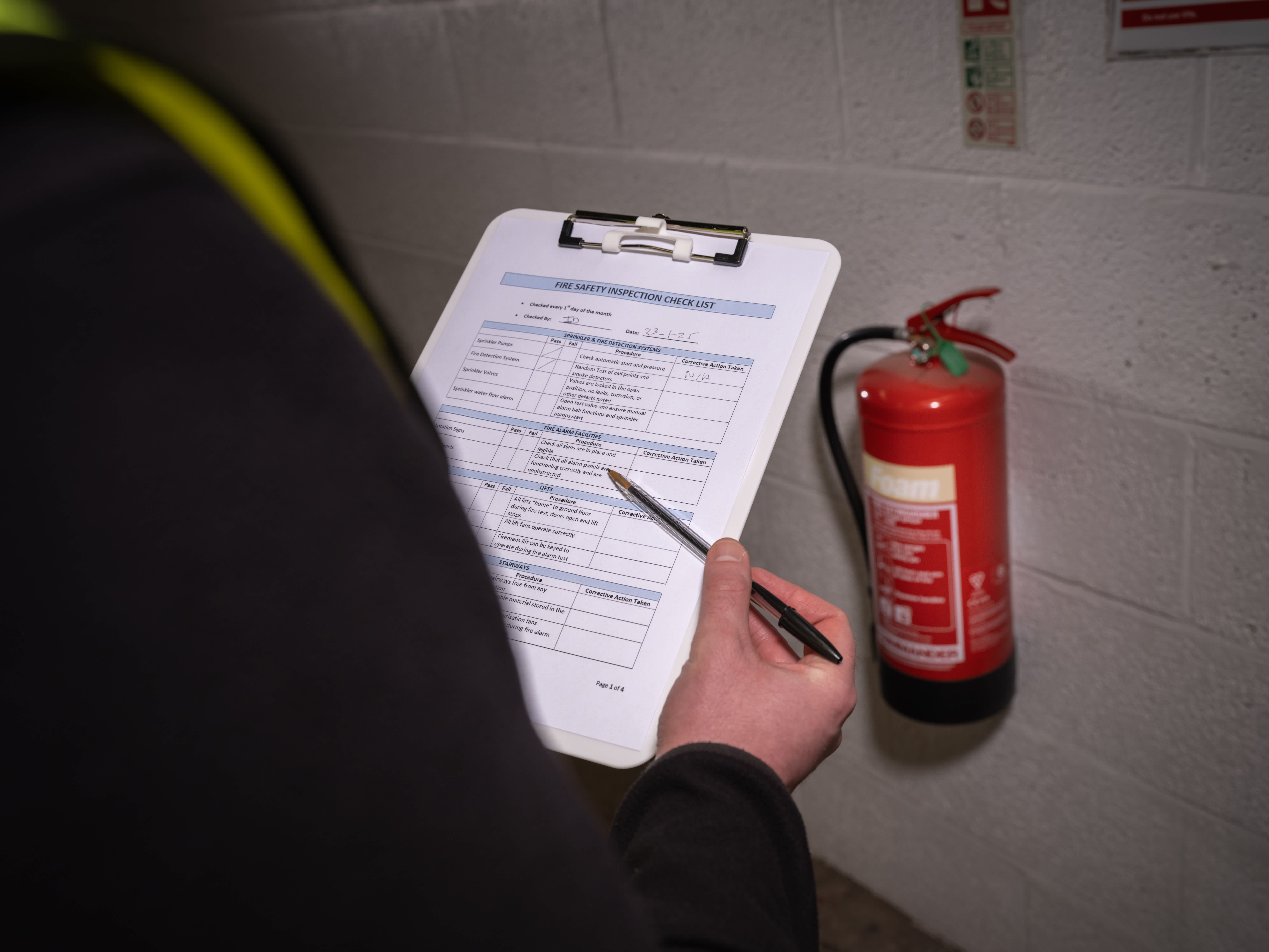 fire safety checklist and inspection