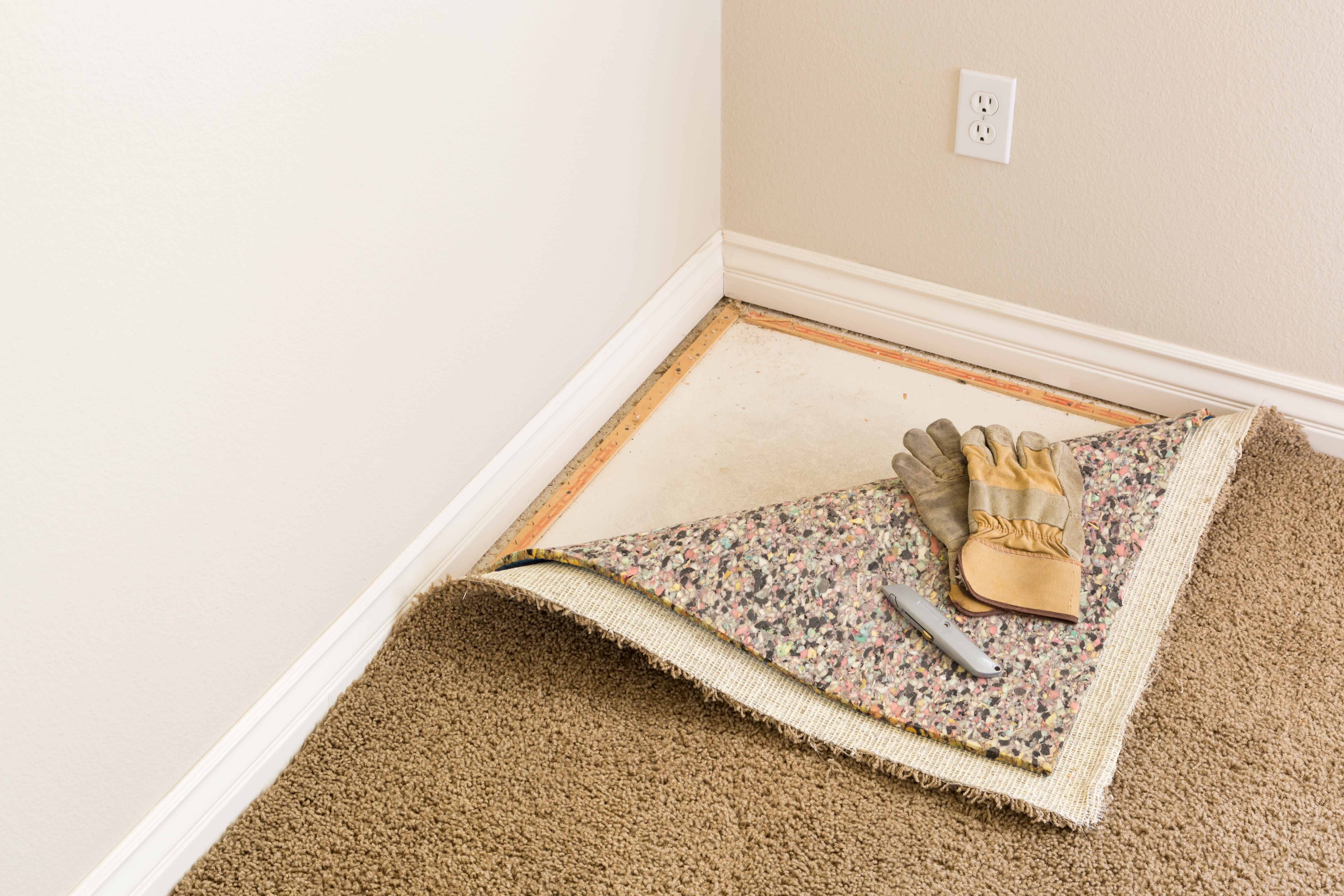 Installation of carpet padding