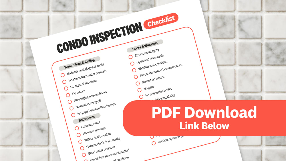 Downloadable checklist for condo inspection