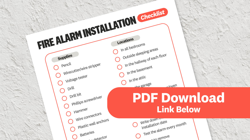 Downloadable checklist for fire alarm installation