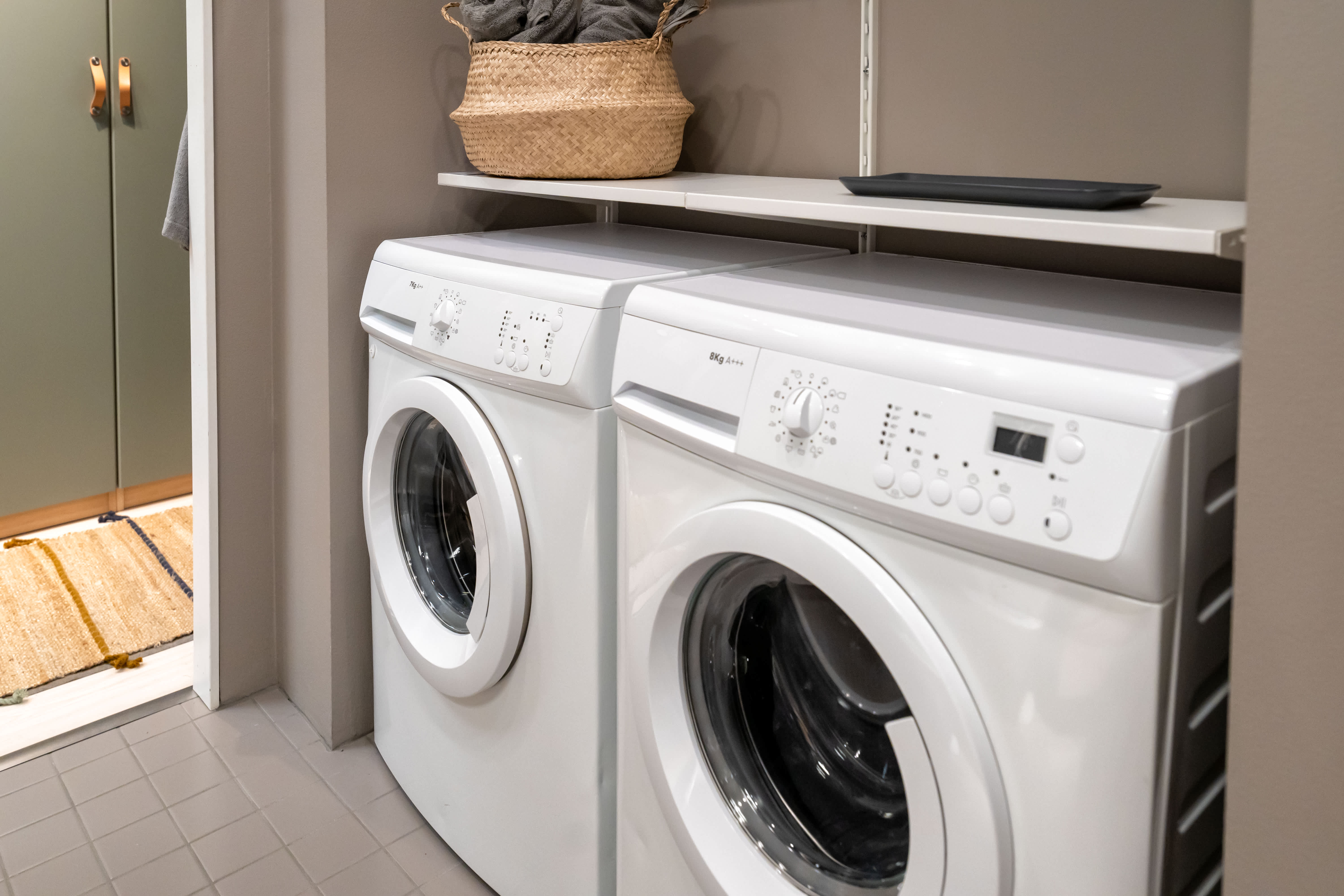 dryer in laundry room