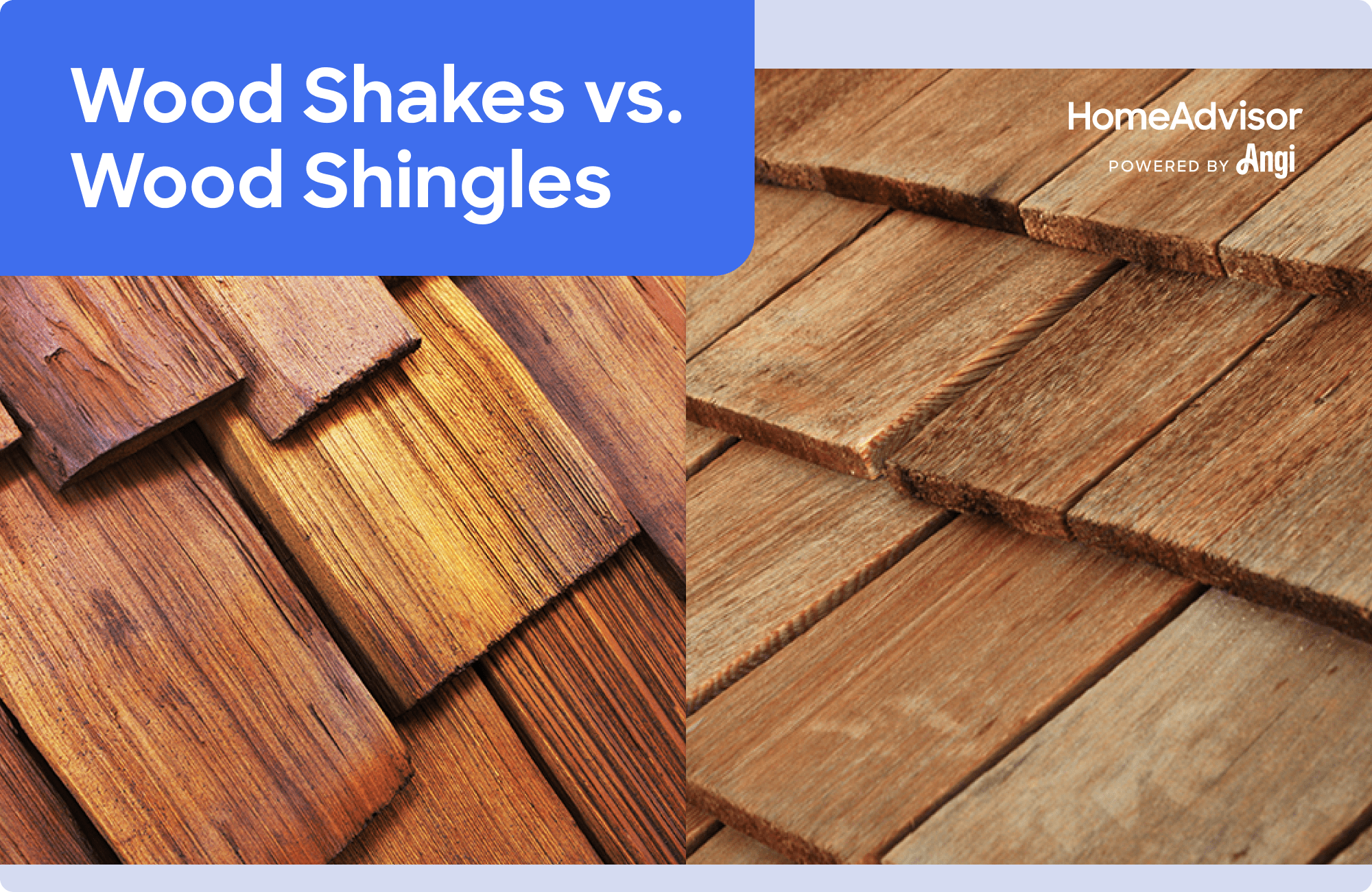 Wood shakes versus wood shingles visual comparison