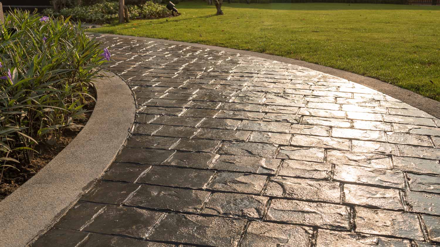 Stamp concrete texture pattern