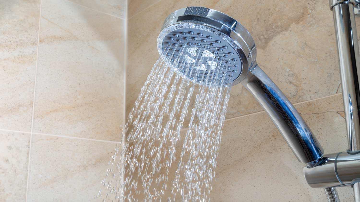shower running