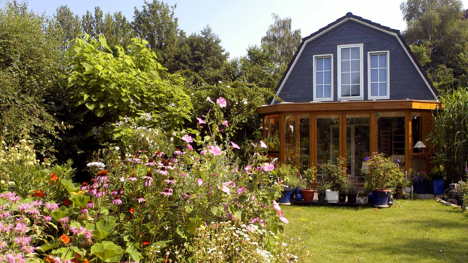 Cozy house with large garden