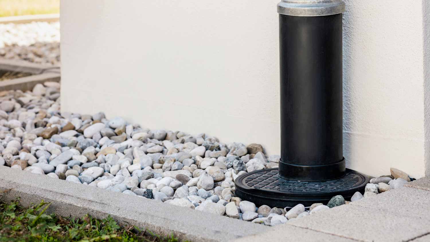 Downpipe into french drain