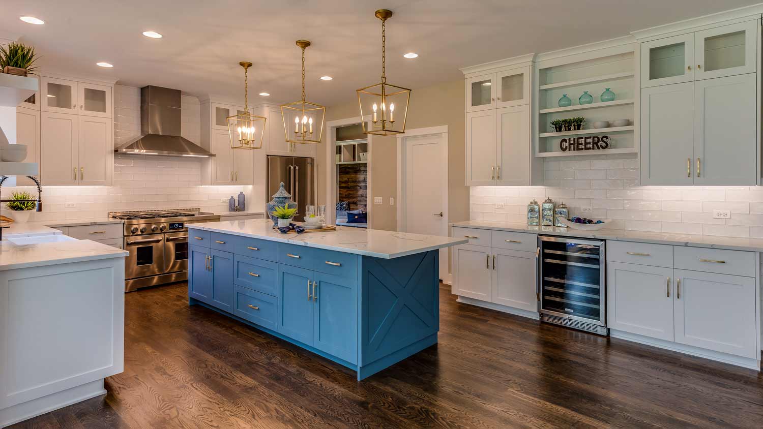 hardwood floor in kitchen