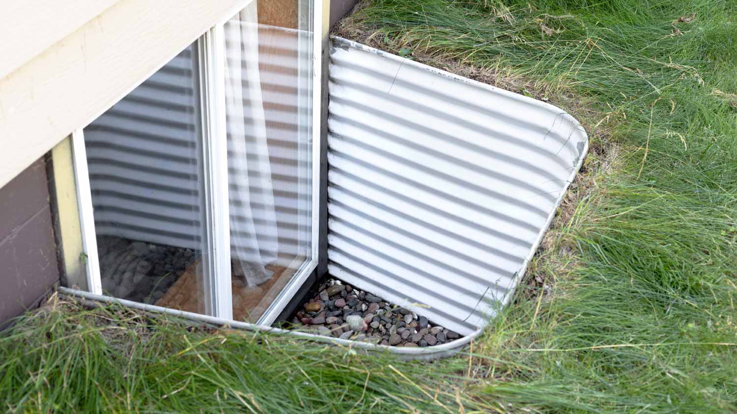 A basement egress window