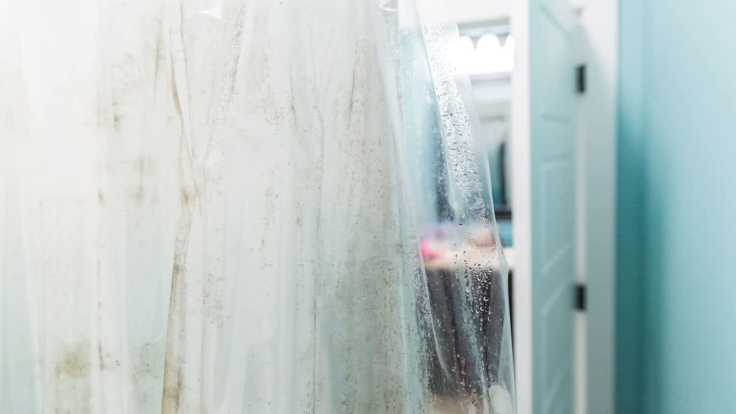 mildew plastic shower curtain