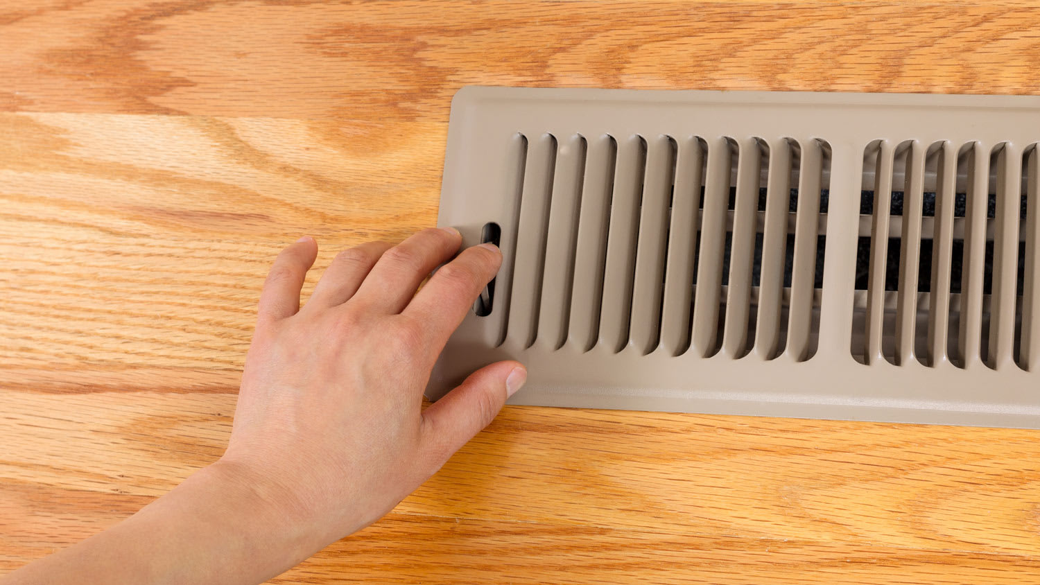 Opening up floor vent heater