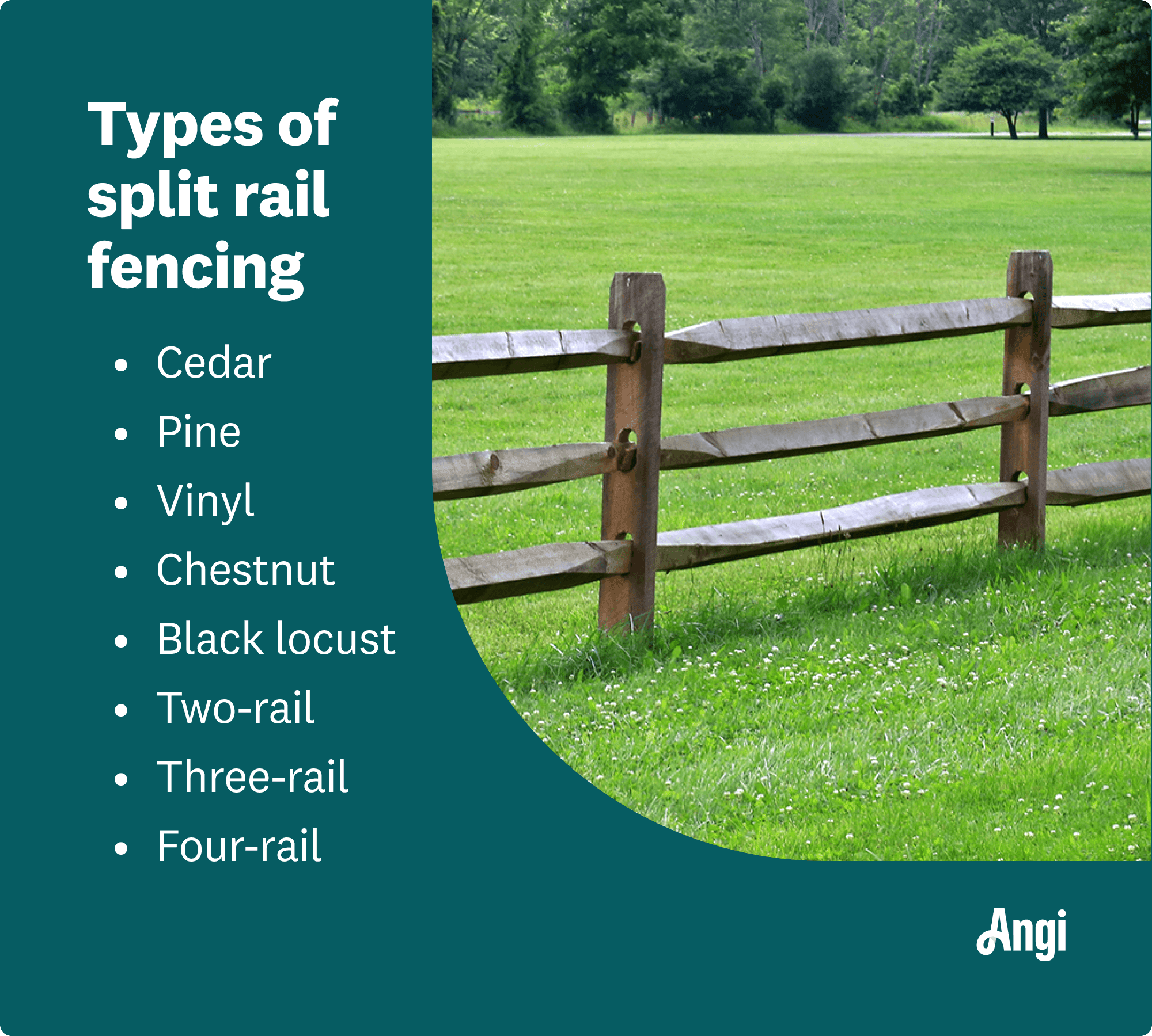 types of split rail fencing