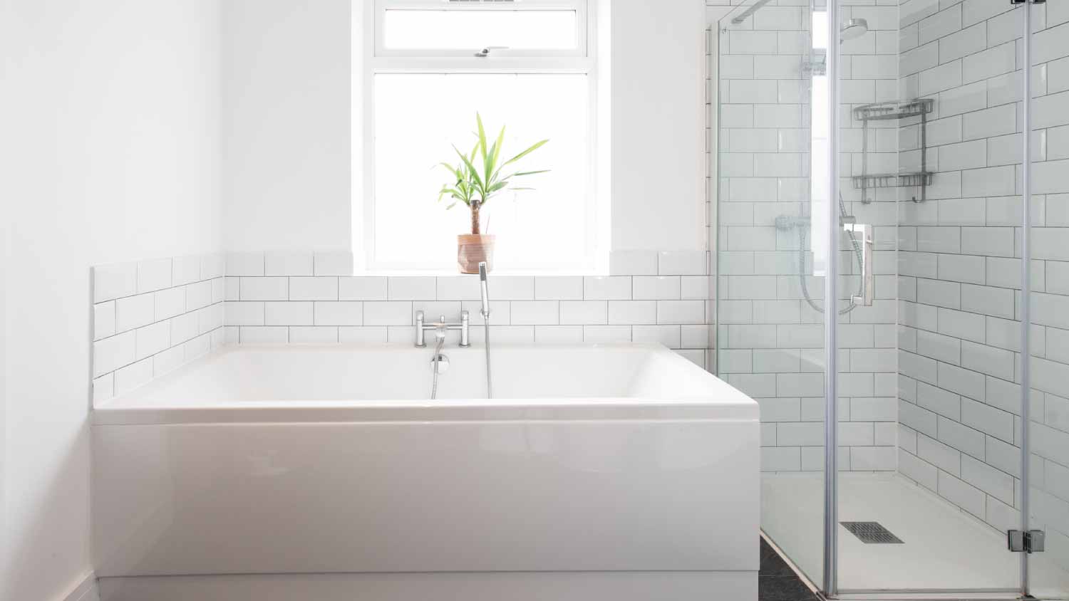 Interior view of a bathroom