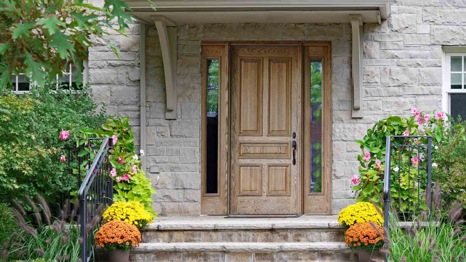 white oak front door