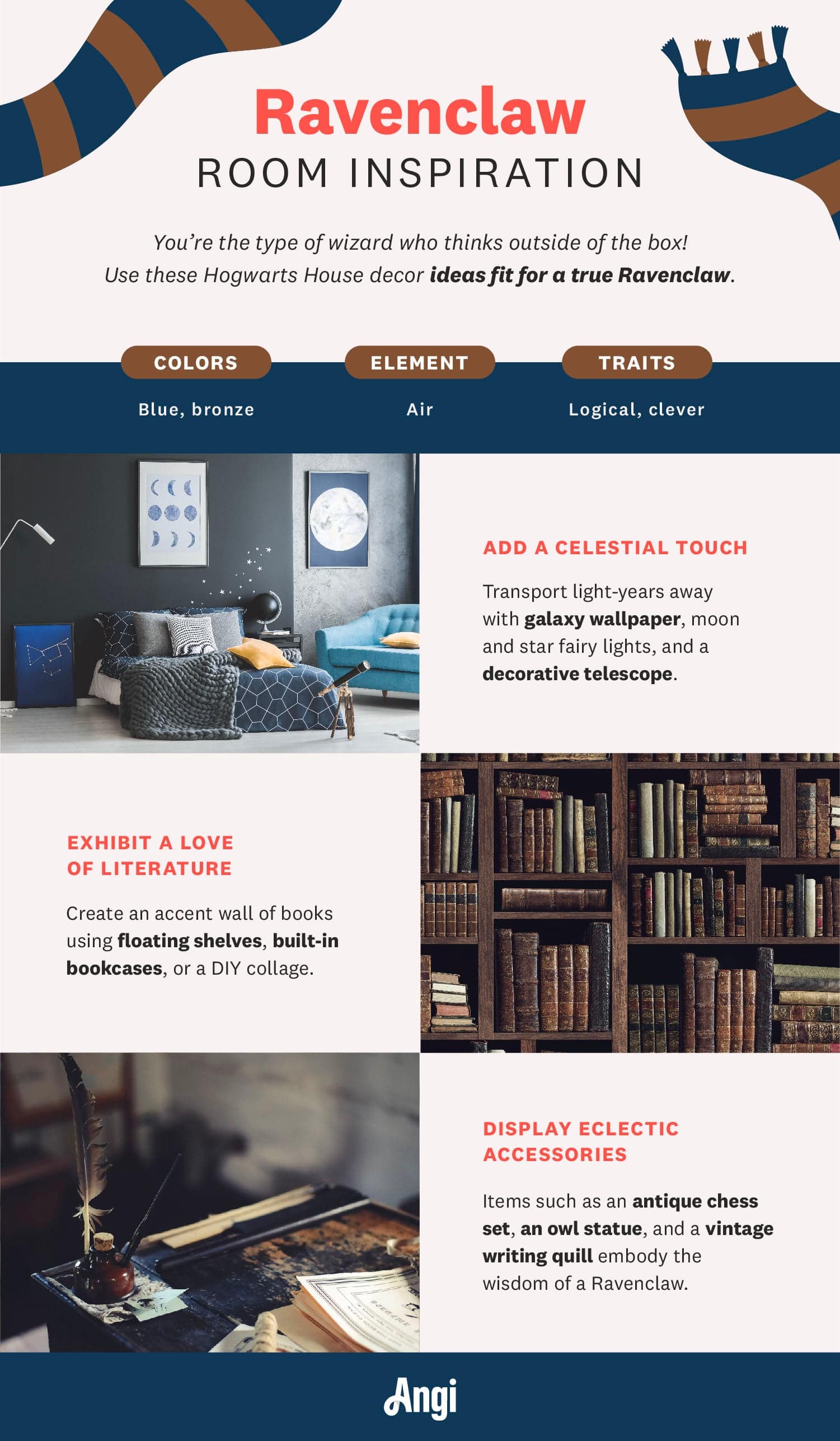 Harry Potter Ravenclaw room inspiration