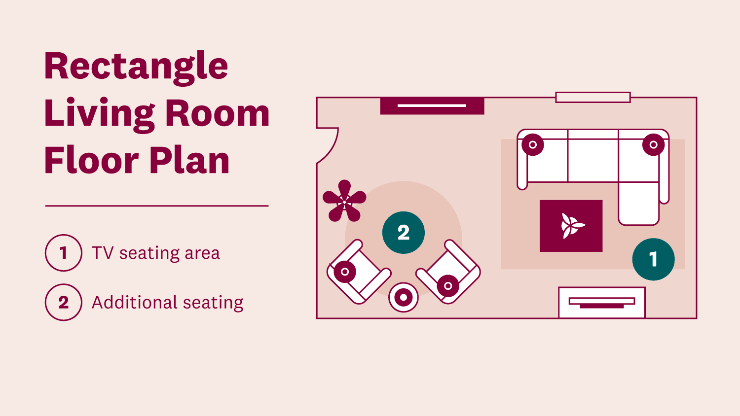 Rectangle Living Room Floor Plan