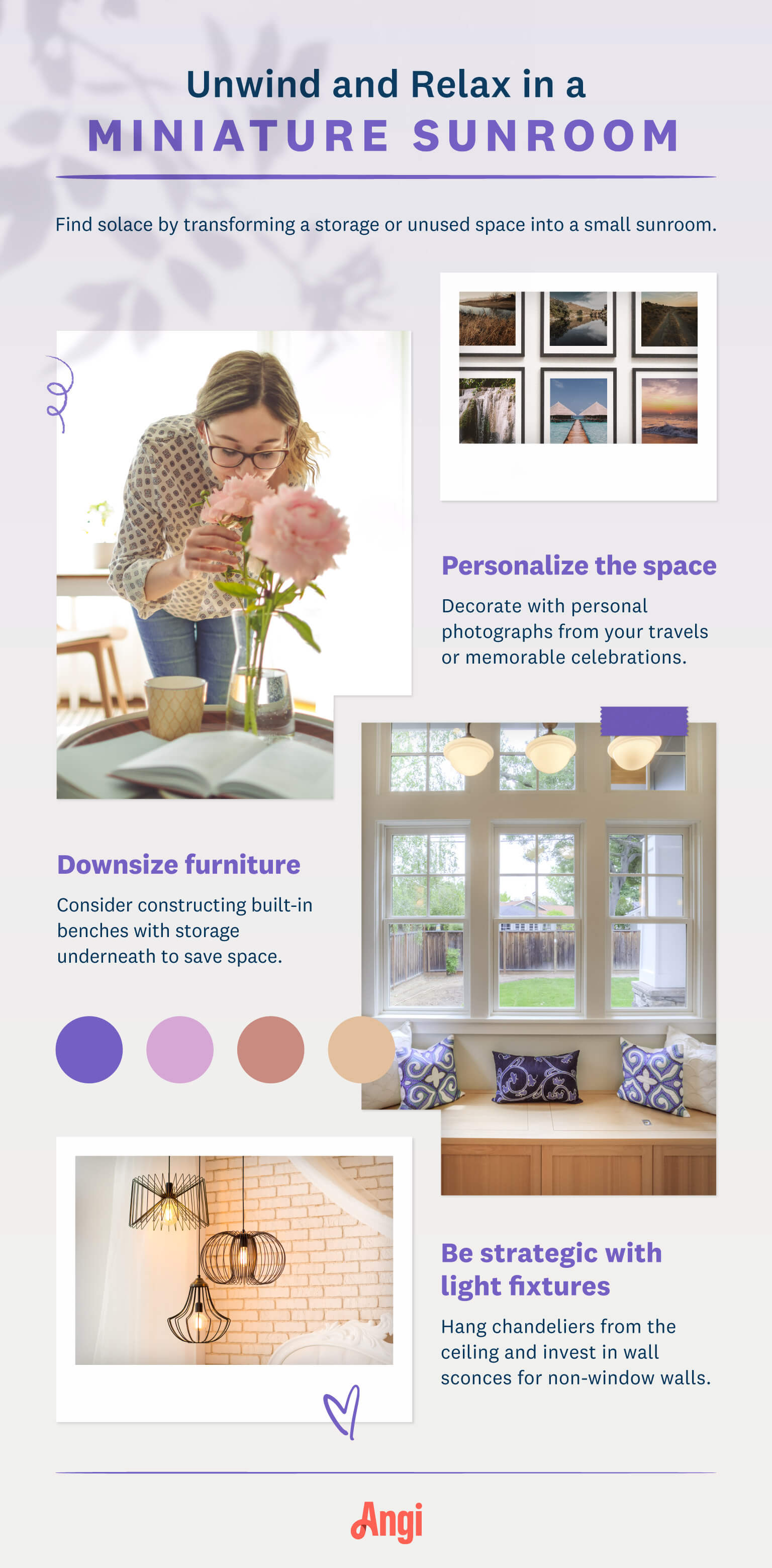 miniature sunroom ideas infographic