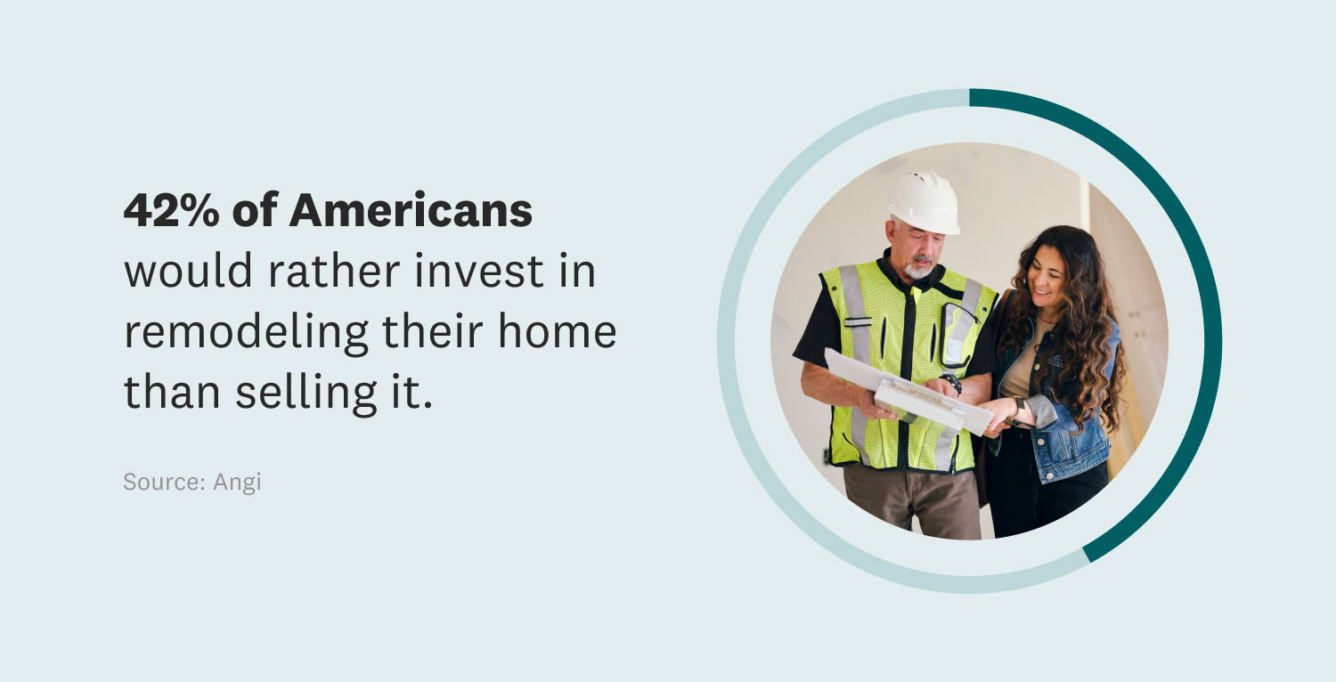 woman talking to contractor