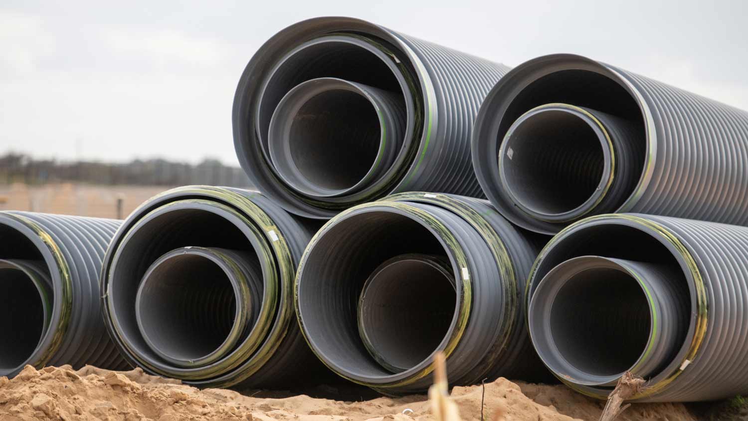 dual wall corrugated pipes
