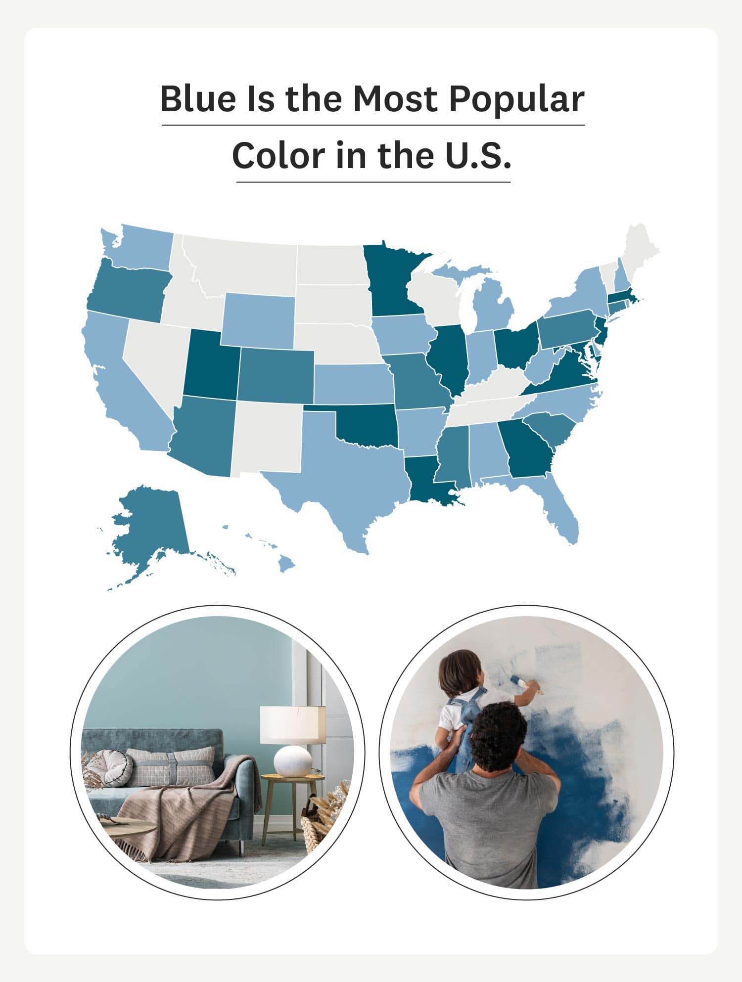 Blue Is the Most Popular Color in the U.S.