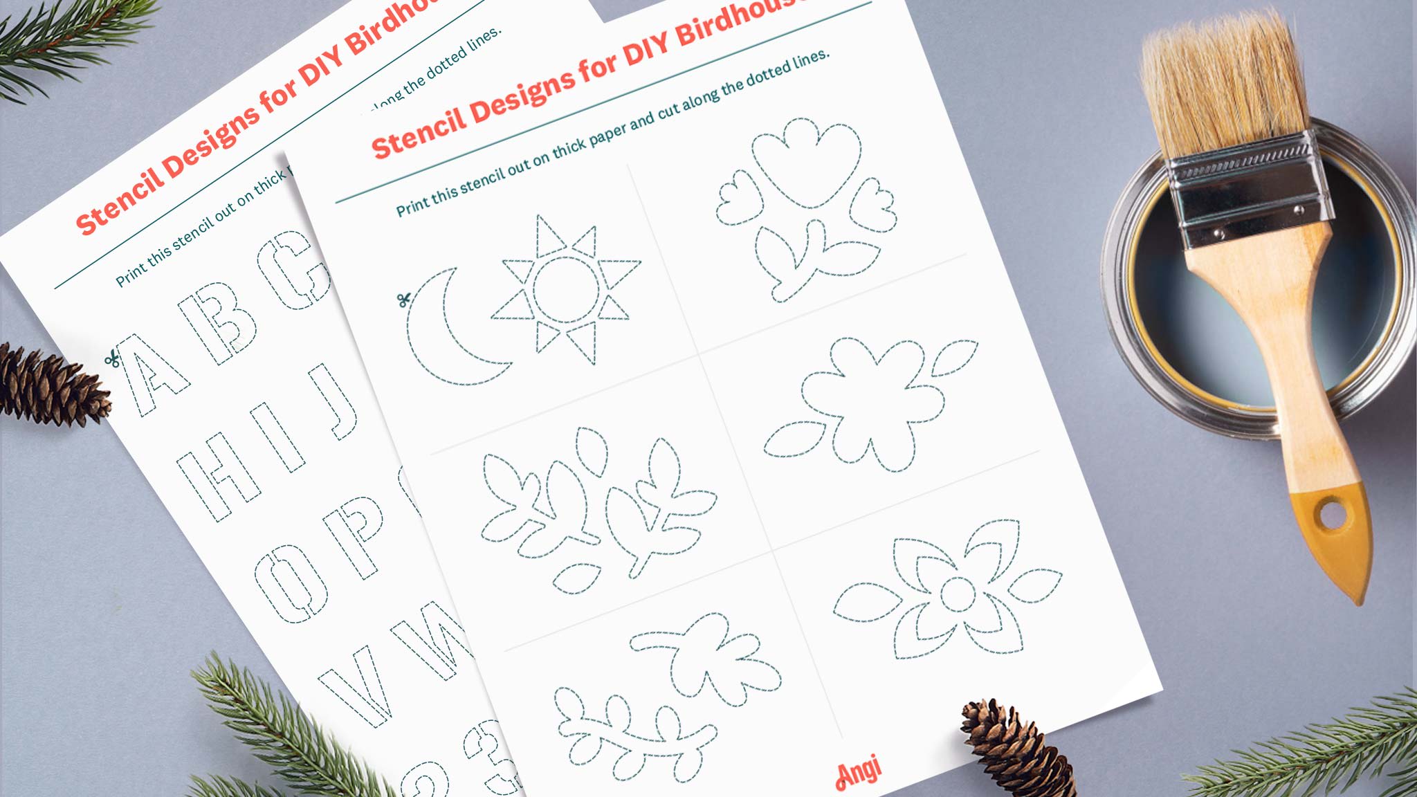 stencil printable mockup
