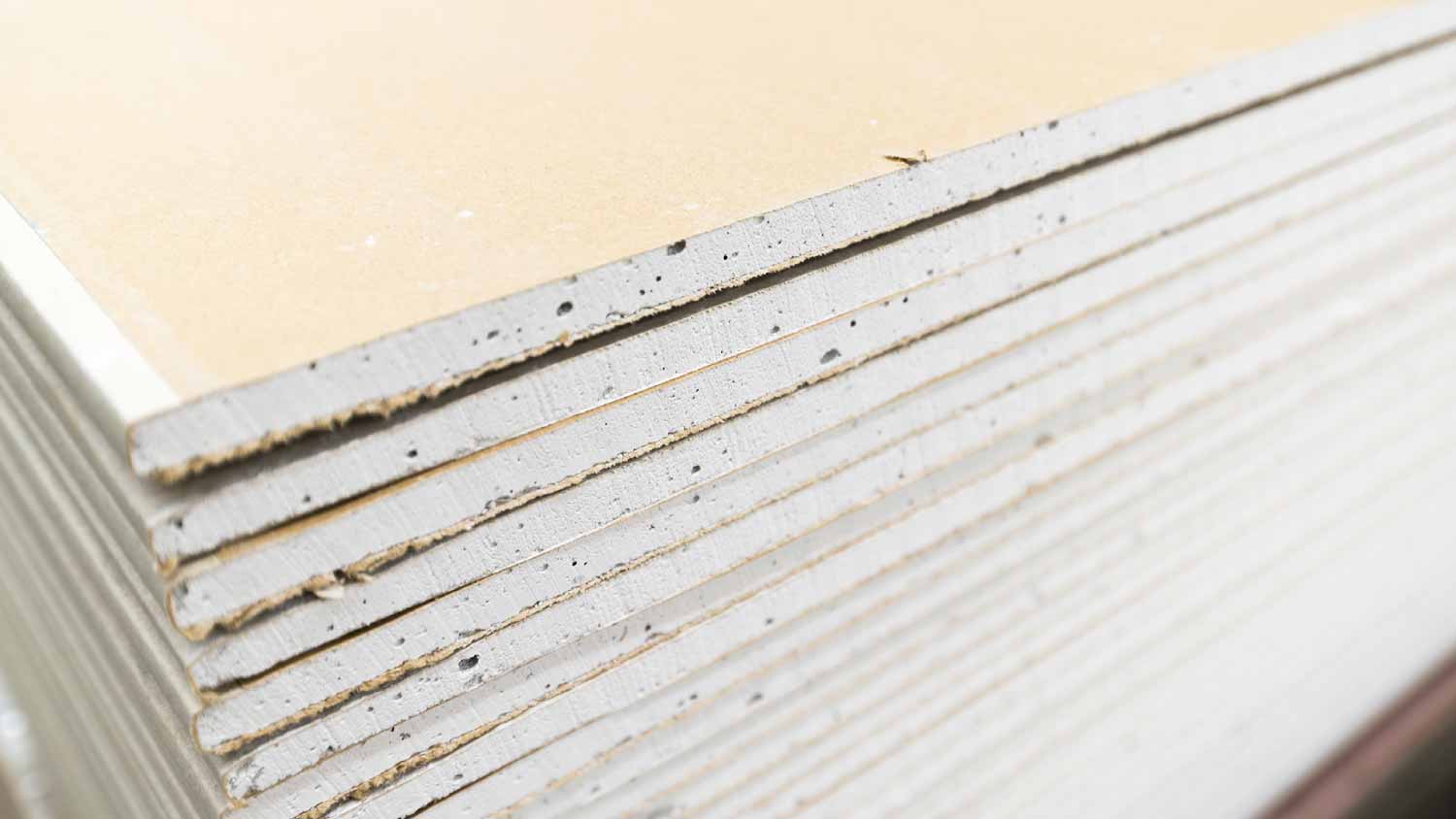 Stack of gypsum board