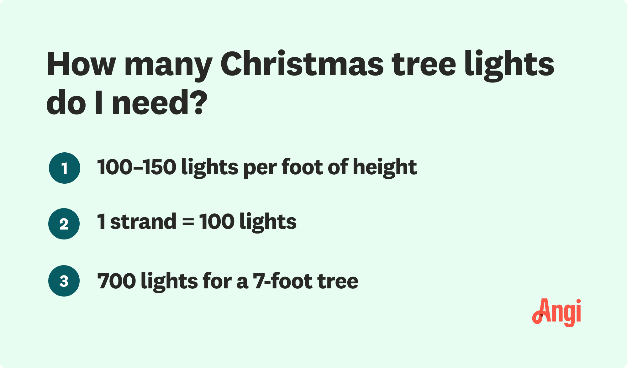 3 Tips to know how many Christmas tree lights you need, with 100 to 150 lights per foot of tree height