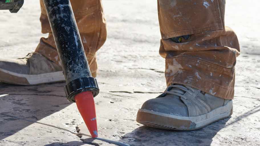 Detail of concrete repair.