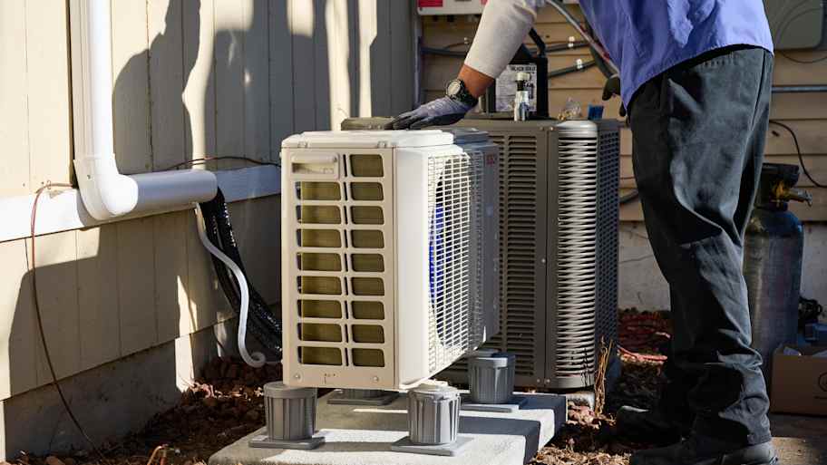 Regular home HVAC air conditioner system