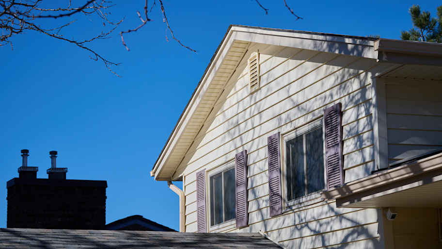 An attic ventilation window of a house