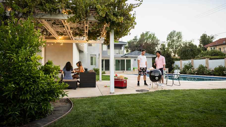 Friends enjoying party at home