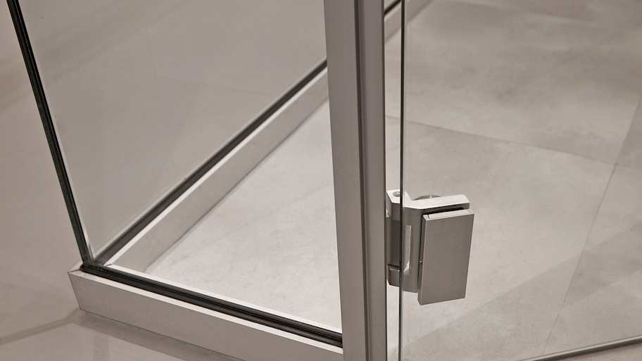 Detail of door hinge