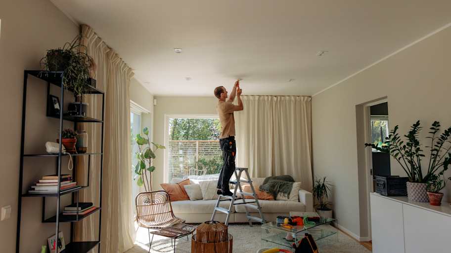 technician installing electrical equipment