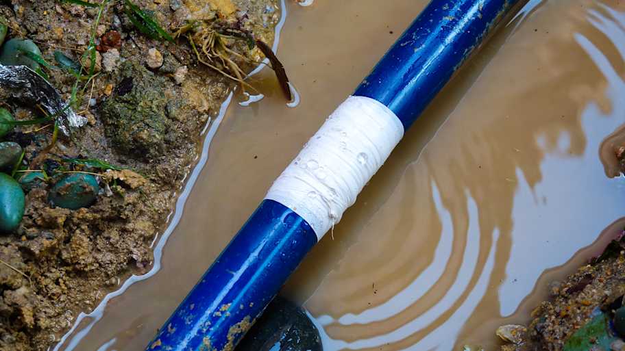 water pipe in ground