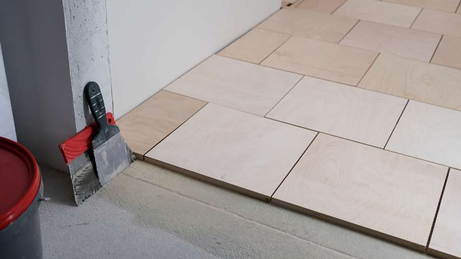 Tiles installation over concrete flooring