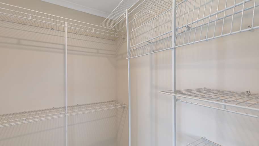 Walk in wardrobe shelves 