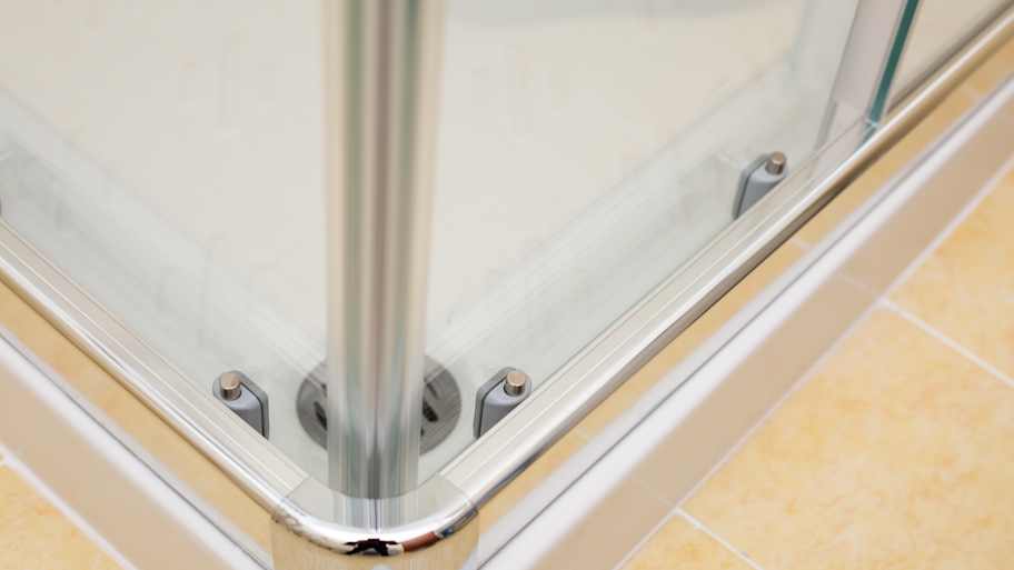 Detail of modern shower door