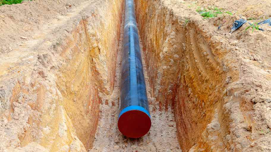piper installed underground home