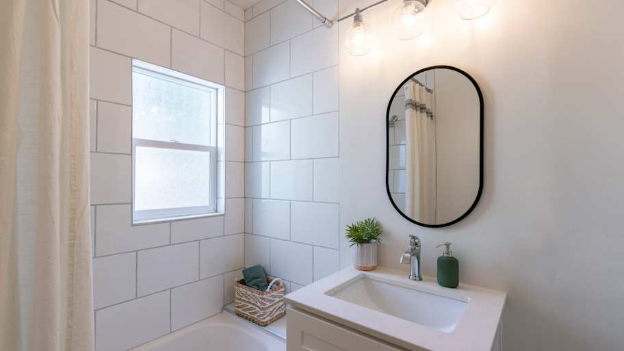 small white bathroom