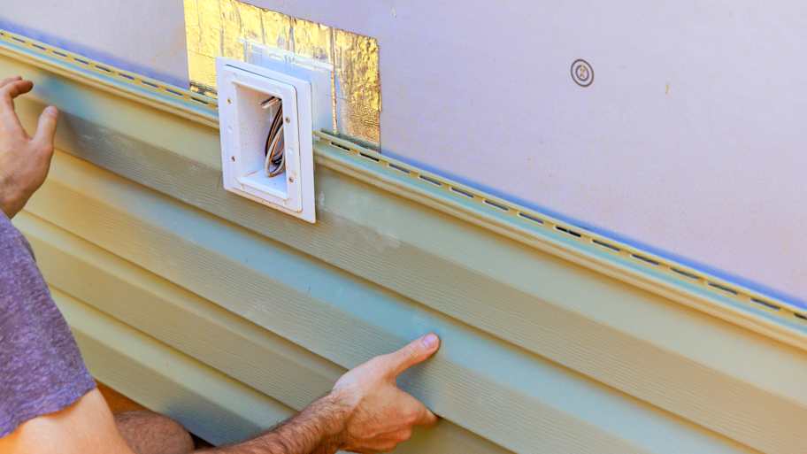 Vinyl plastic siding panels 