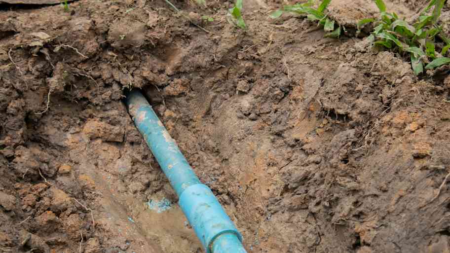 Digging to repair plumbing