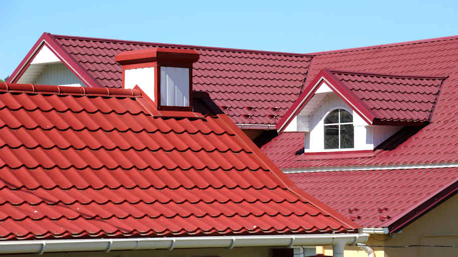 Red metal roof  