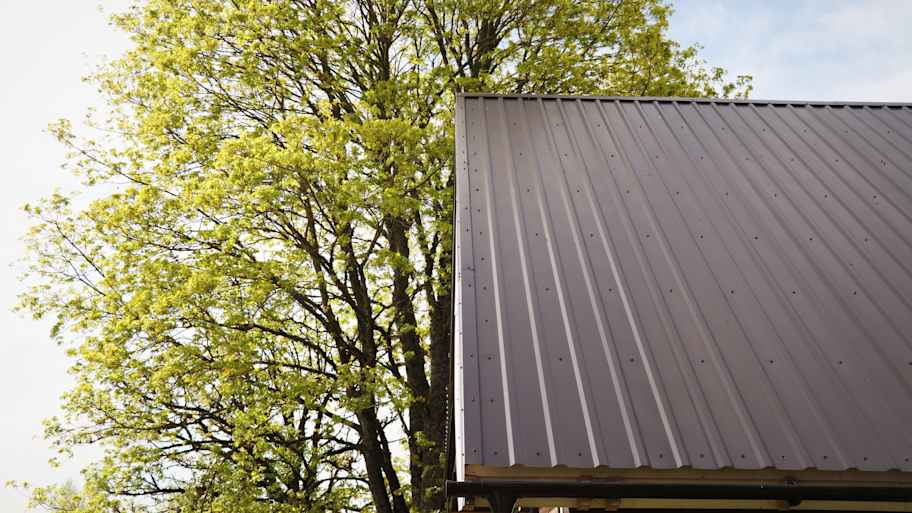 Brown metallic roof