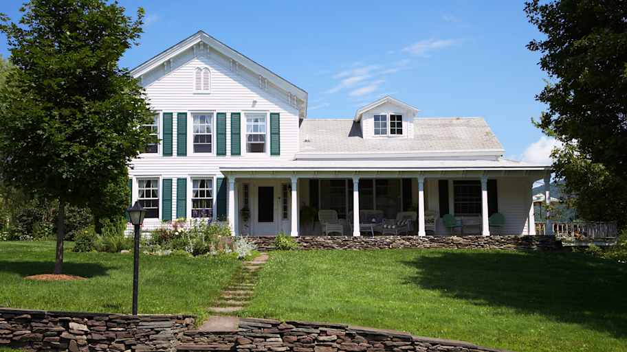 White suburban house