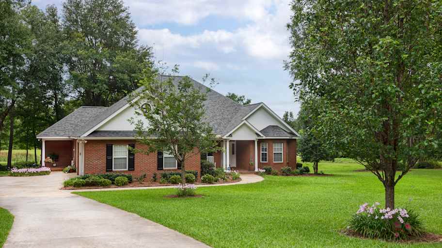 Traditional brick house