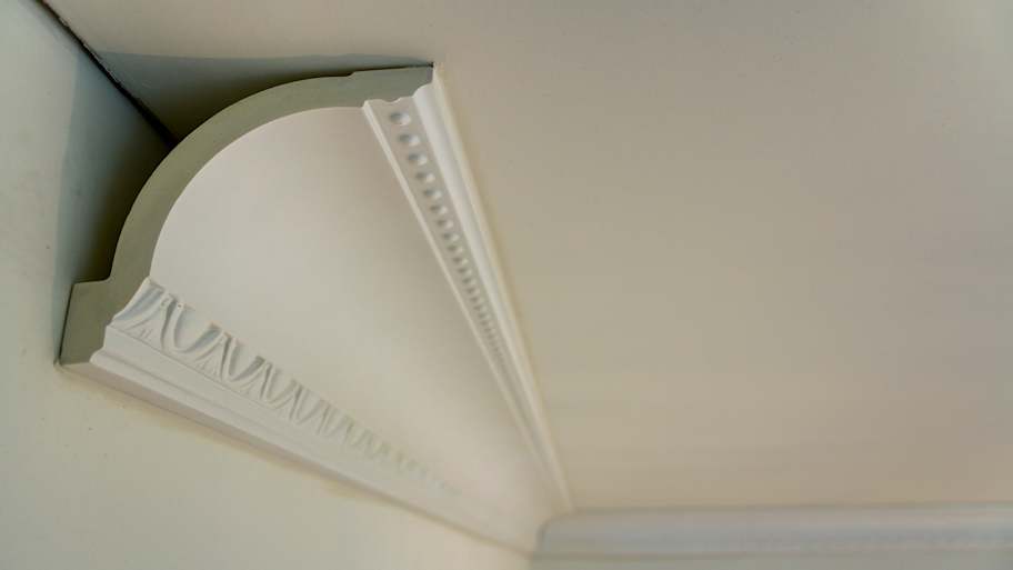 Close-up of crown molding
